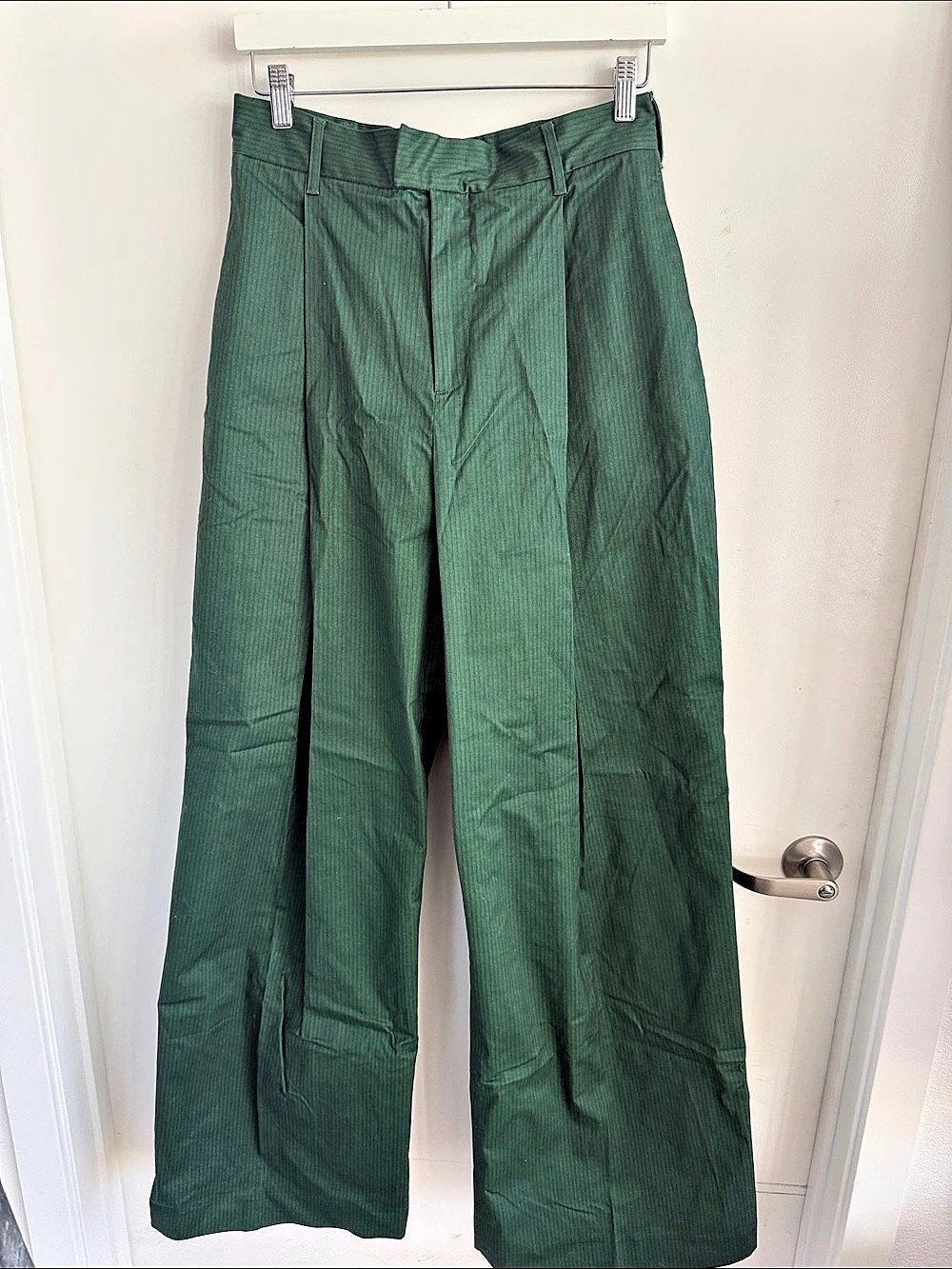 Tucker Huntress Cargo Pant Wide Leg Organic Cotton Pants Size 31 NWT